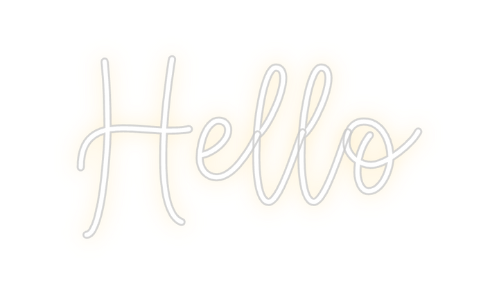 Create your Neon Sign Hello - MK Neon