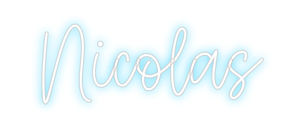 Create your Neon Sign Nicolas