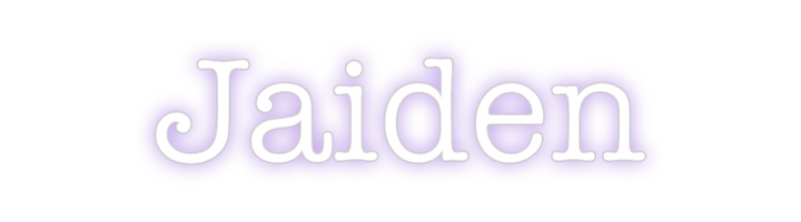 Create your Neon Sign Jaiden