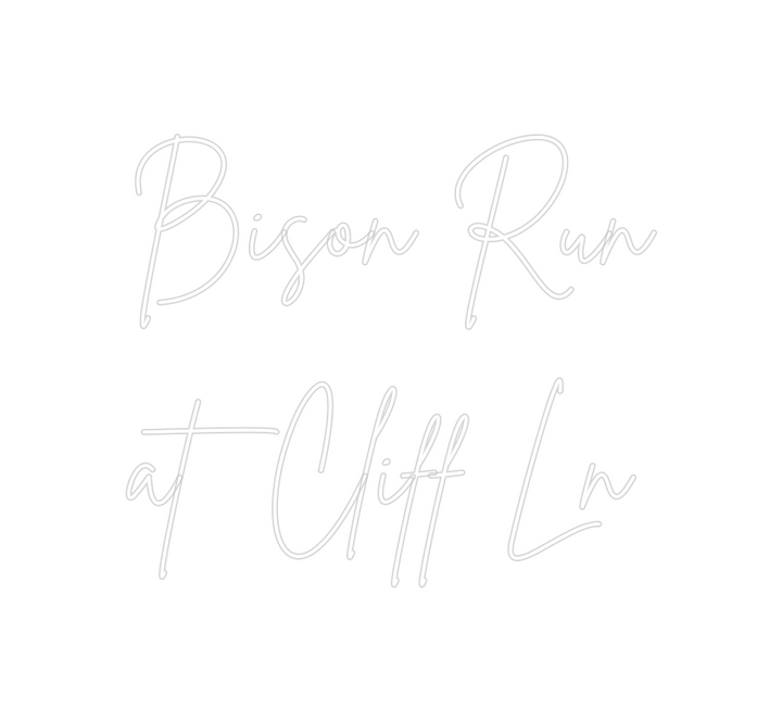 Create your Neon Sign Bison Run
at... - MK Neon