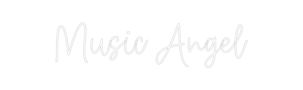Create your Neon Sign Music Angel