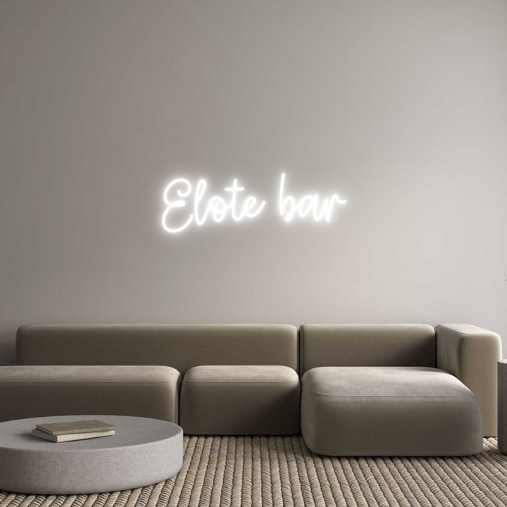 Create your Neon Sign Elote bar