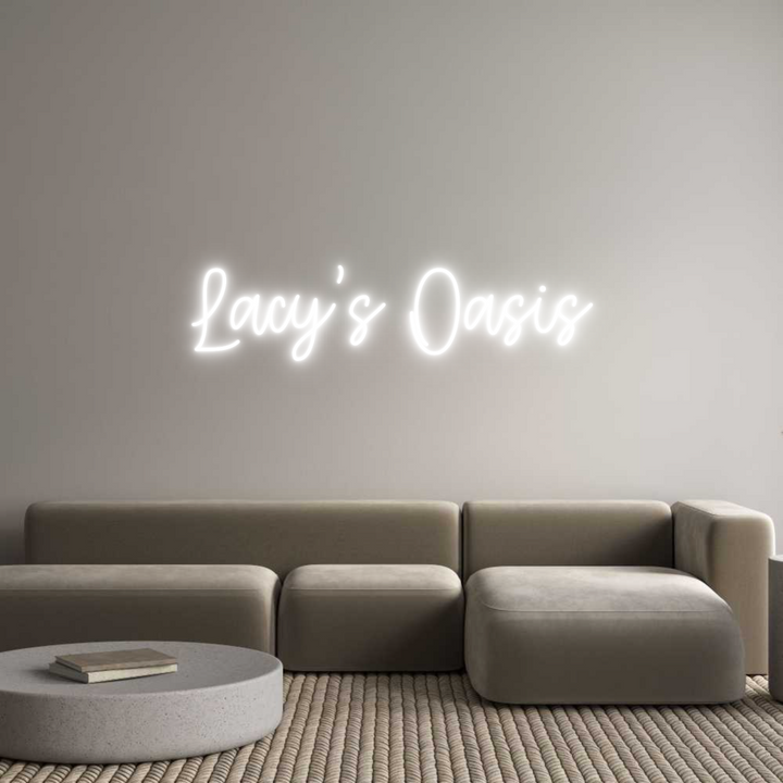 Create your Neon Sign Lacy’s Oasis