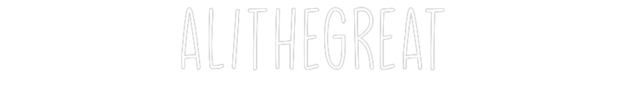 Create your Neon Sign ALITHEGREAT