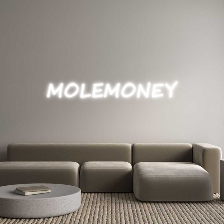 Create your Neon Sign MOLEMONEY