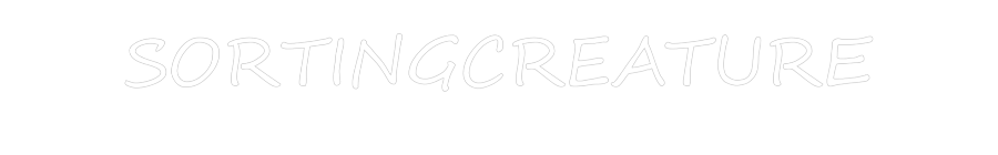 Create your Neon Sign SORTINGCREATURE