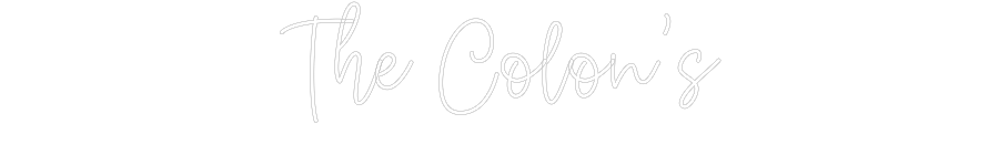 Create your Neon Sign The Colon’s