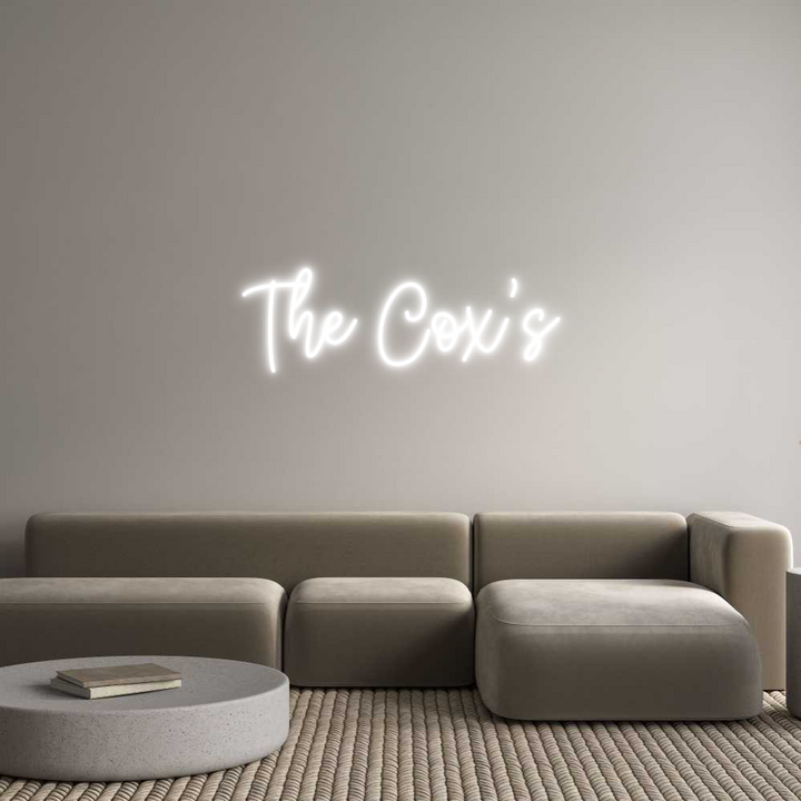 Create your Neon Sign The Cox’s