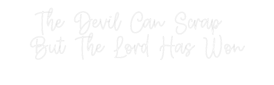 Create your Neon Sign  The Devil Ca...