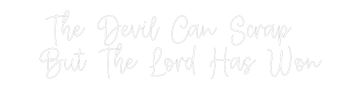 Create your Neon Sign  The Devil Ca...
