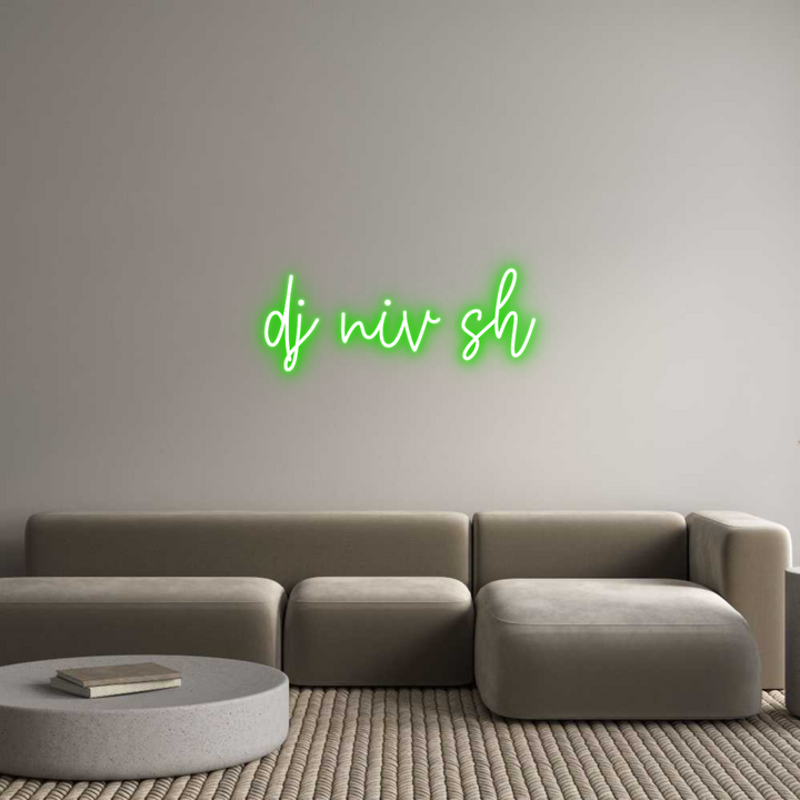 Create your Neon Sign dj niv sh