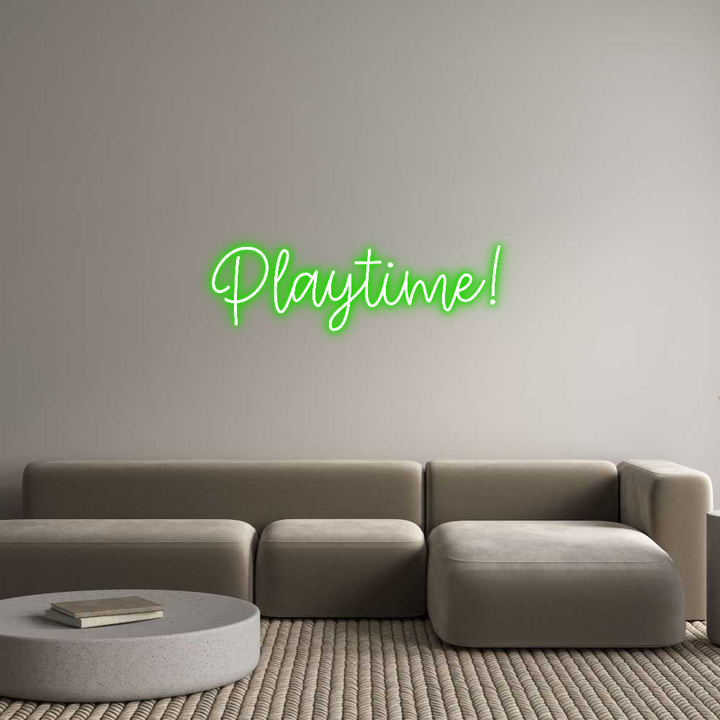 Create your Neon Sign Playtime!