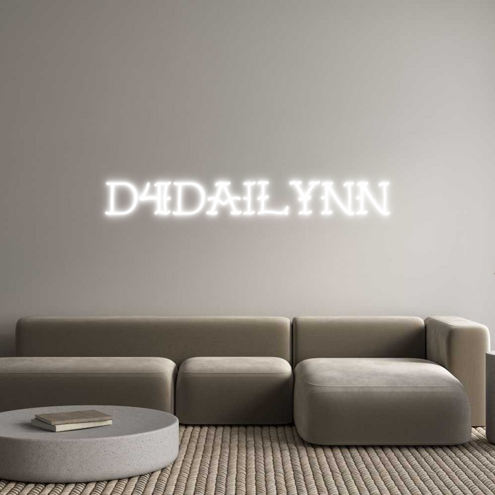 Create your Neon Sign d4dailynn