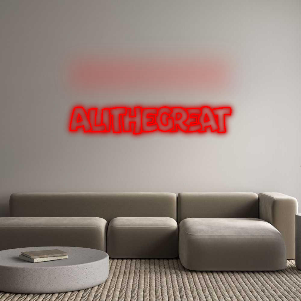 Custom Neon SIgn ALITHEGREAT - MK Neon