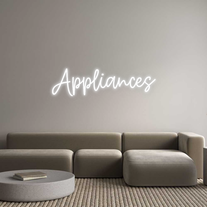Custom Neon SIgn Appliances