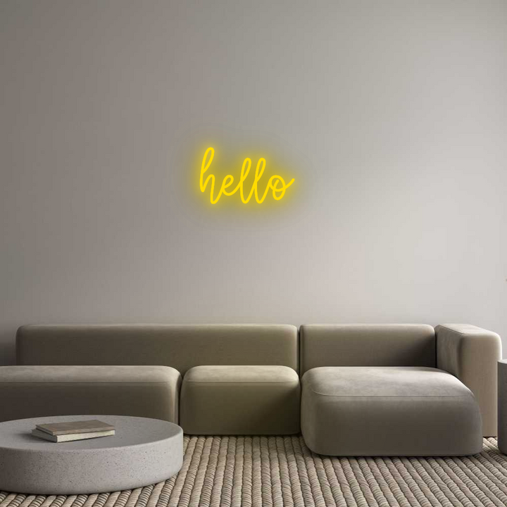 Custom Neon SIgn hello