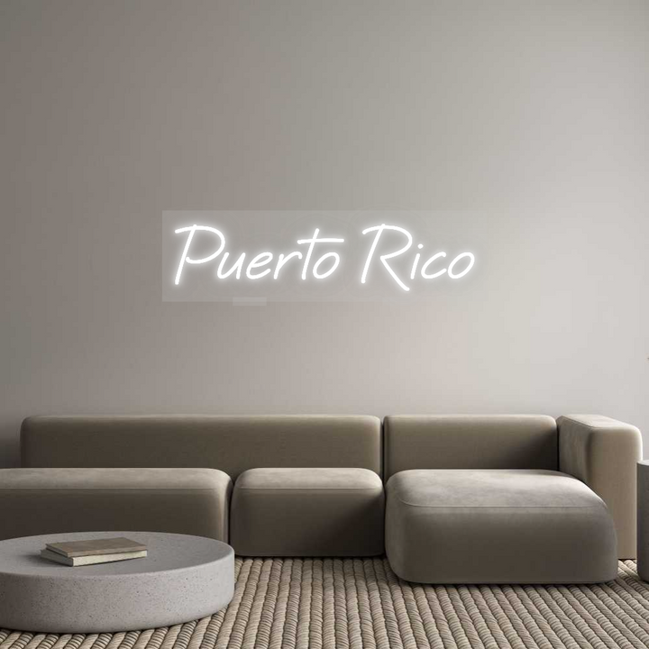 Custom Neon SIgn Puerto Rico