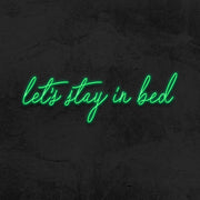 let's stay in bed neon sign led bedroom mk neon