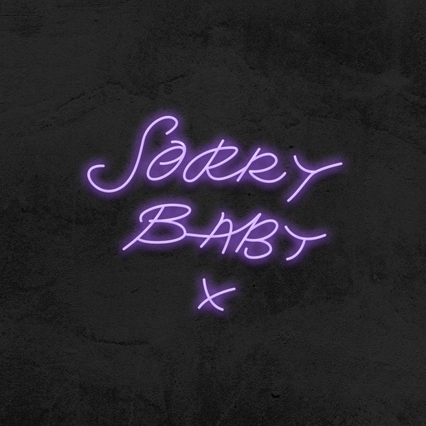 sorry baby led neon sign killing eve TV Show 