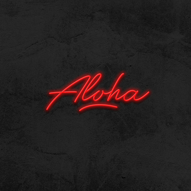 aloha neon sign LED home decor mk neon