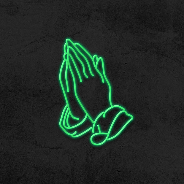 praying hands neon sign LED home decor mk neon