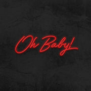 oh baby neon sign led baby shower mk neon