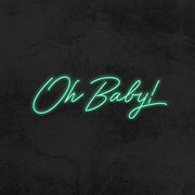 oh baby neon sign led baby shower mk neon