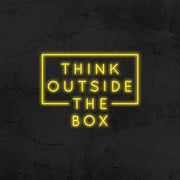 think outside the box neon sign led mk neon