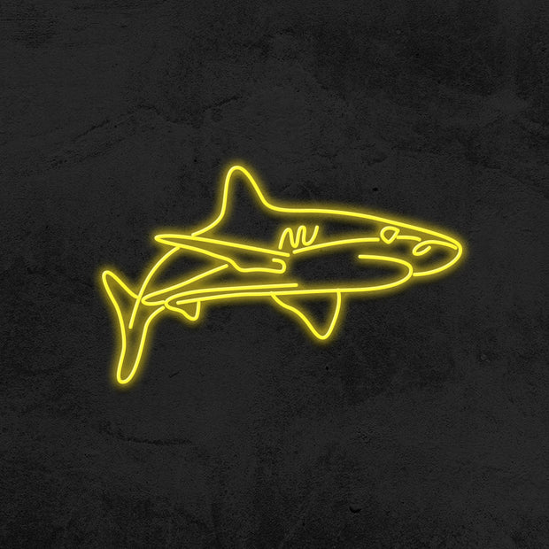 shark neon sign LED home decor mk neon