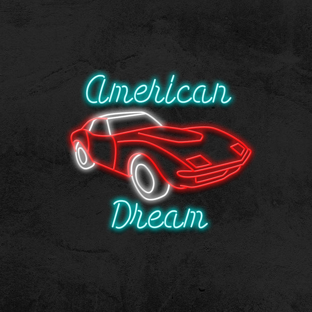 american dream car neon sign LED garage mk neon