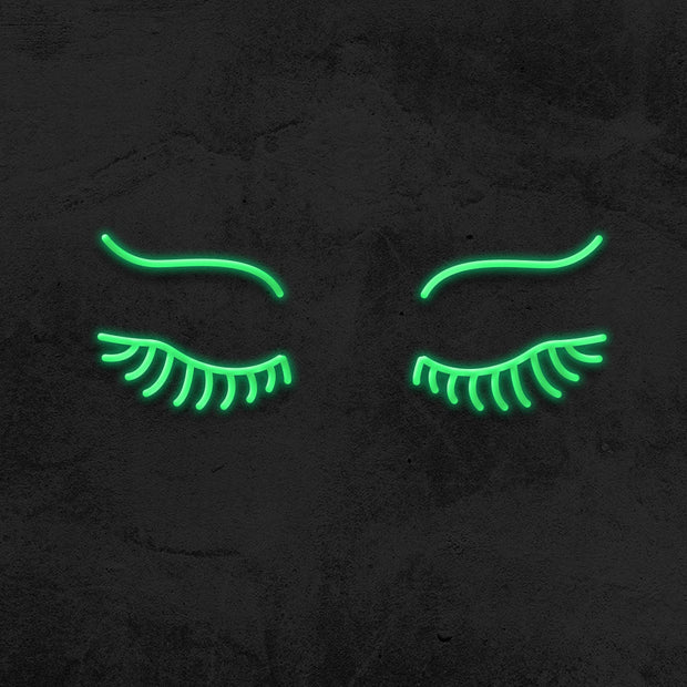 eyes with lashes neon sign led mk neon