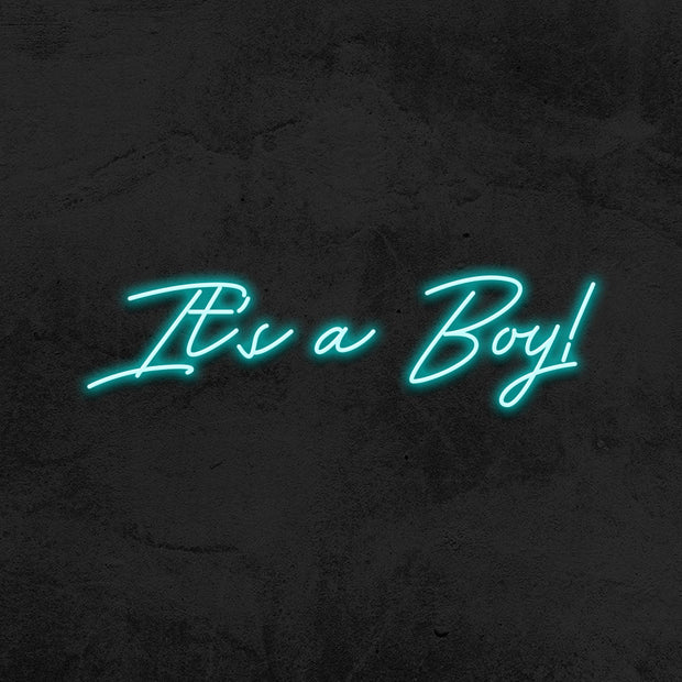 it's a boy neon sign led baby shower