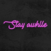 stay awile neon sign led mk neon