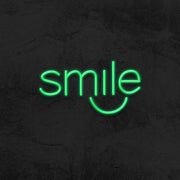 smile neon sign led dentist mk neon
