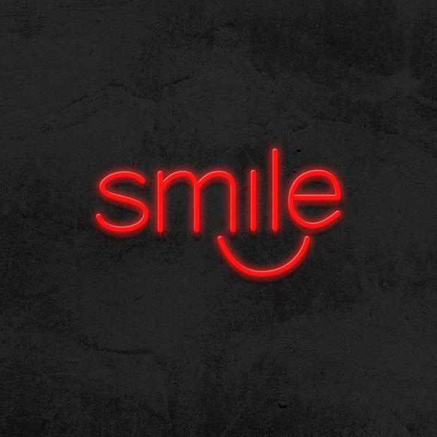 smile neon sign led dentist mk neon