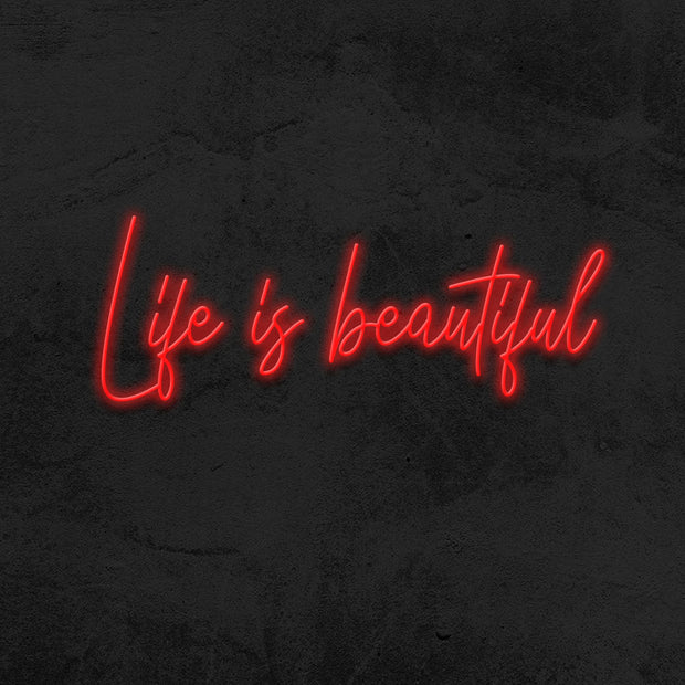life is beautiful neon sign led home decor mk neon