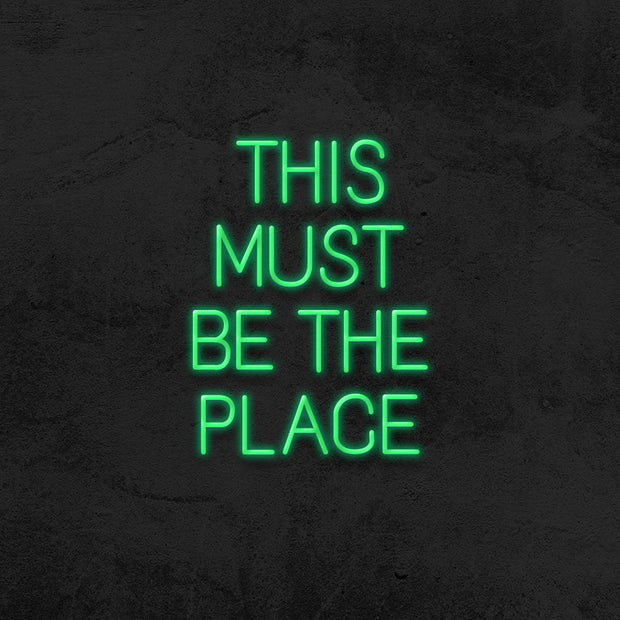 this must be the place neon sign led mk neon