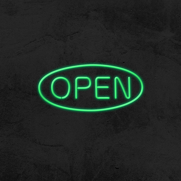 open neon sign LED shop mk neon