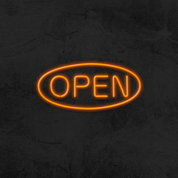 open neon sign LED shop mk neon