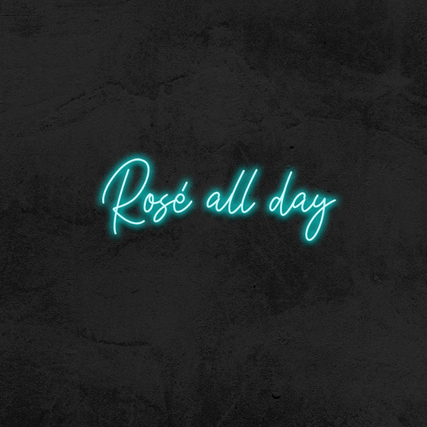 rosé all day led neon sign home decor mk neon