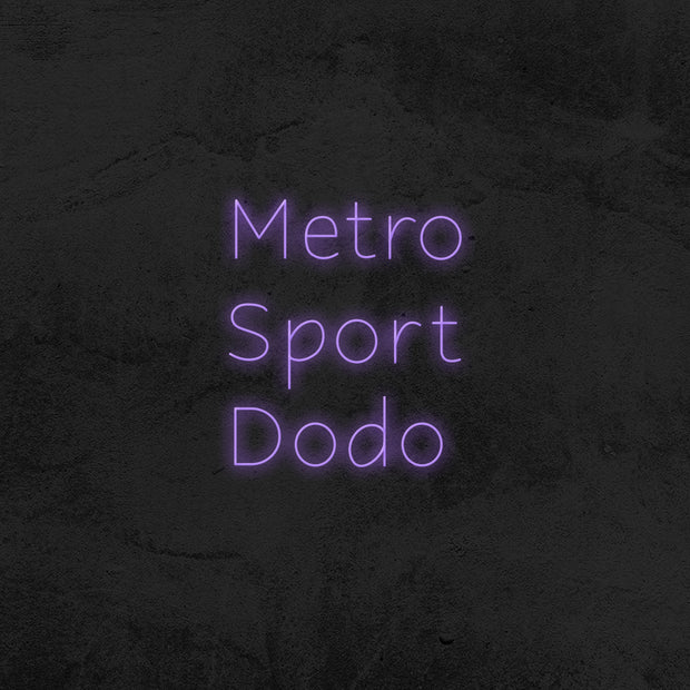 metro sport dodo led neon sign mk neon
