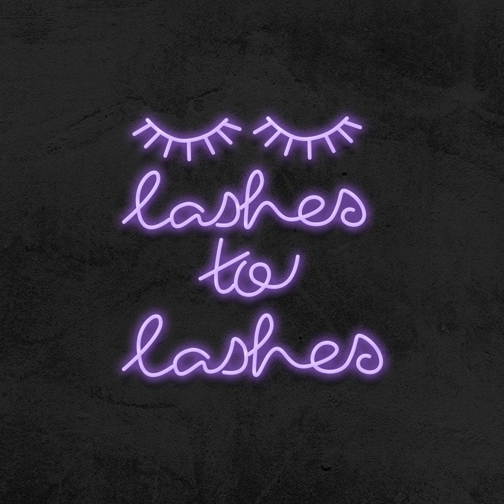Lashes to lashes - LED Neon Sign – MK Neon