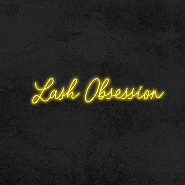 lash obsession neon sign led mk neon