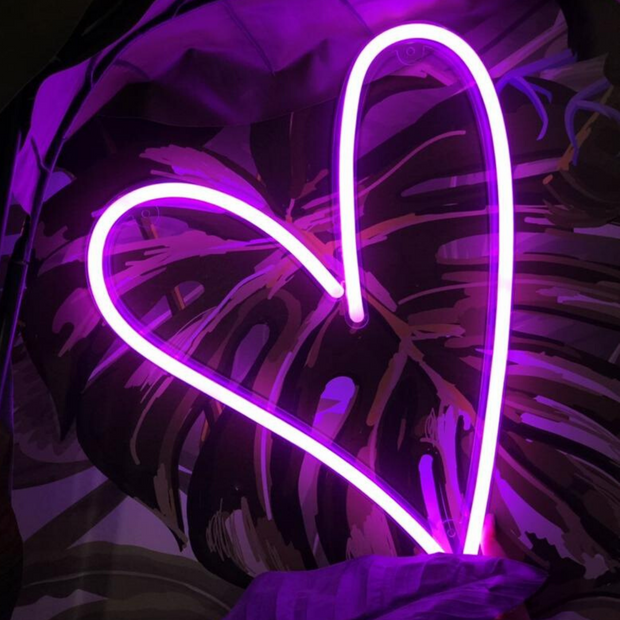 heart neon sign LED home decor mk neon