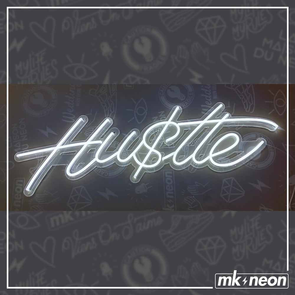 Hustle Led Sign Custom Hustle - LED Neon Sign – MK Neon