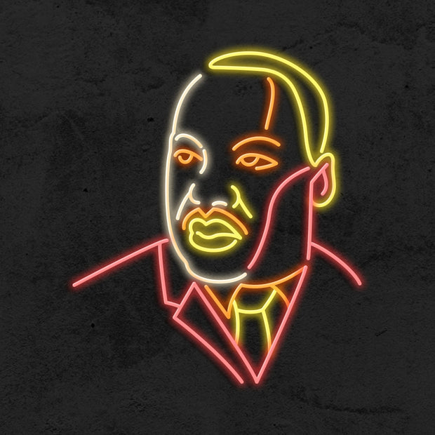martin luther king neon sign LED MK NEON