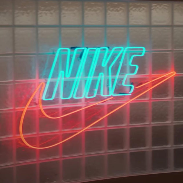 Nike Swoosh Logo Vintage Colors LED Neon sign – MK Neon