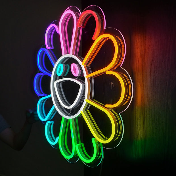 Flower Takashi Murakami neon sign led art deco mk neon