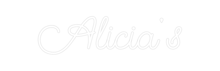 Create your Neon Sign Alicia's