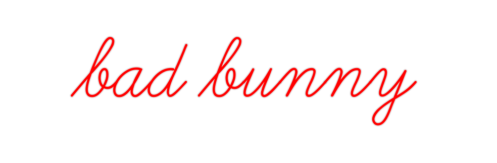 Create your Neon Sign bad bunny